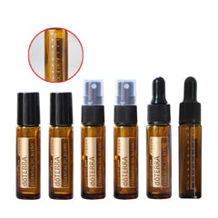 2Pcs 10ml Essential Oil Bottle doterra Amber Thick Glass Roller Bottle Perfume Spray Bottle Dropper Bottle Travel sub-bottling