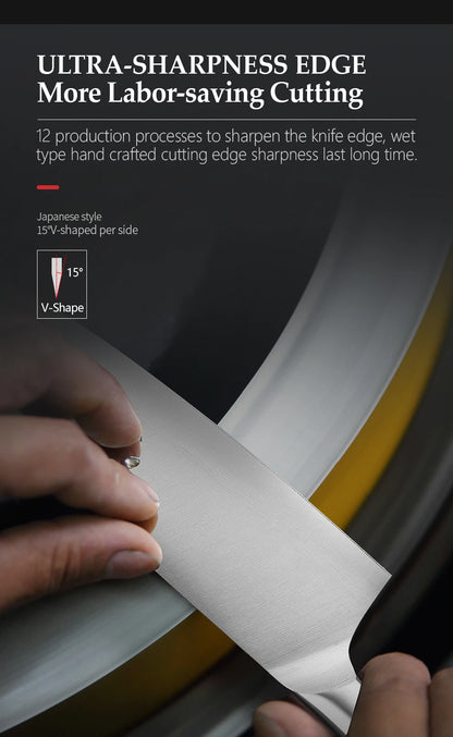 High Carbon Germany 1.4116 Stainless Steel 5PCS Kitchen Knife Set