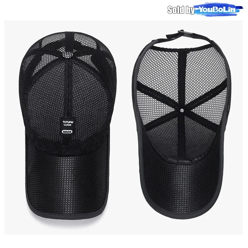 Summer Breathable Mesh Adjustable Baseball Cap Sun Hat Trucker Caps Dad Hats
