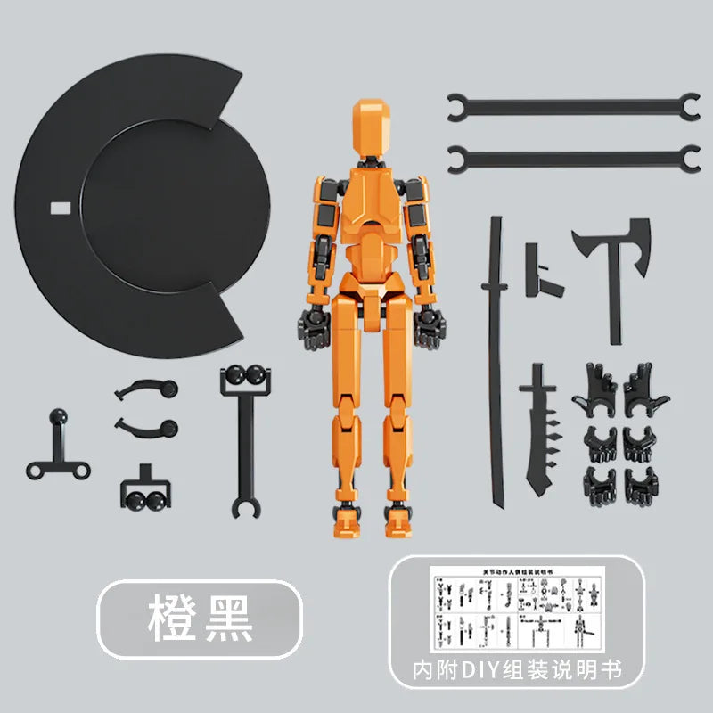 1PCS T13 Joints Figure Articulate Movable Dummy Doll Diy Assembly Toy 3D Printed Action Figure Stop Motion Animation Dummy Gift