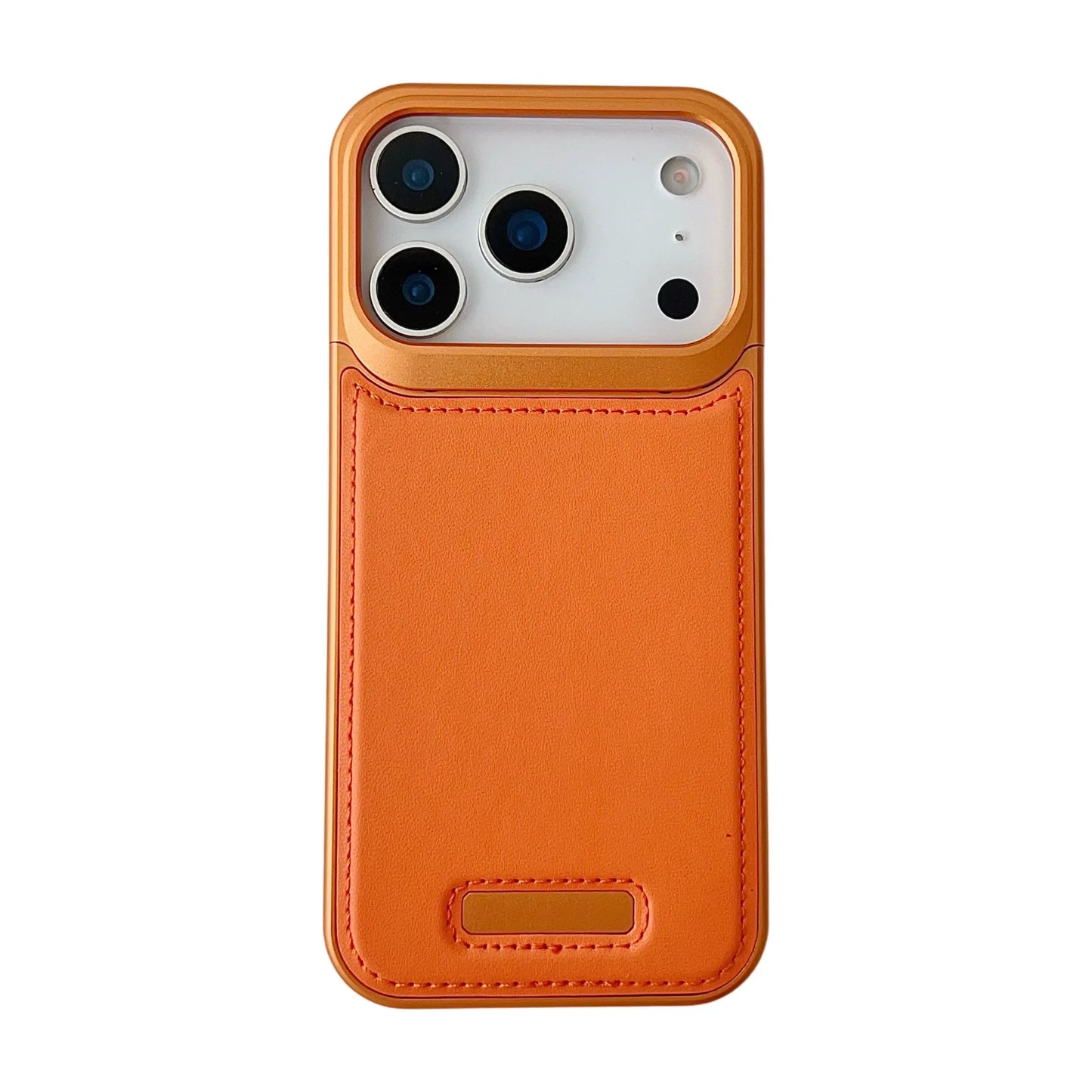 Aluminum Alloy Leather Magnetic Phone Case For iPhone 17 Air 16 15 14 Pro Max Wireless Charging Metal Frameless Shockproof Cover