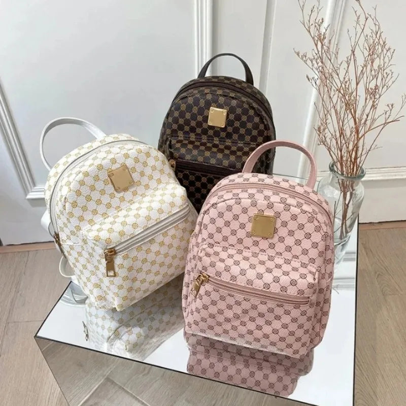 Classic Women Backpack Fashion School Bags Female Daily Shopping Girl Backpacks