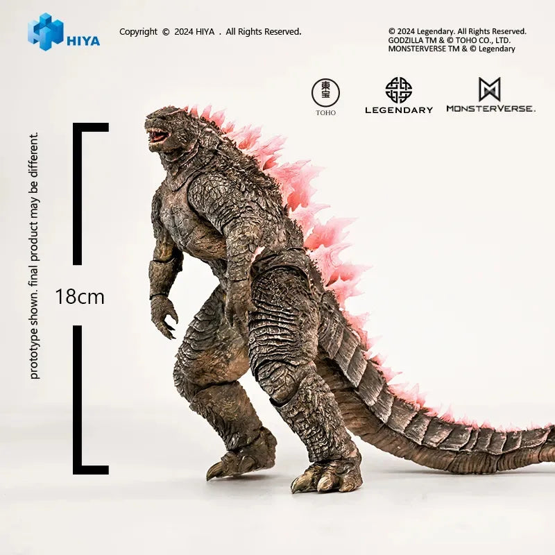 HIYA 18CM 7inch Action Figure Exquisite Basic Series Godzilla x Kong The New Empire Godzilla Evolved Ver.
