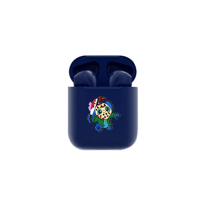 Disney's New TWS i12 Wireless Headphones Bluetooth Stitch 5.0 Headphones Matte Macaron Headphones with Microphone Handsfree