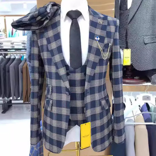 Man Suit Boutique Cross-border Foreign Trade Men Color Matching Wedding