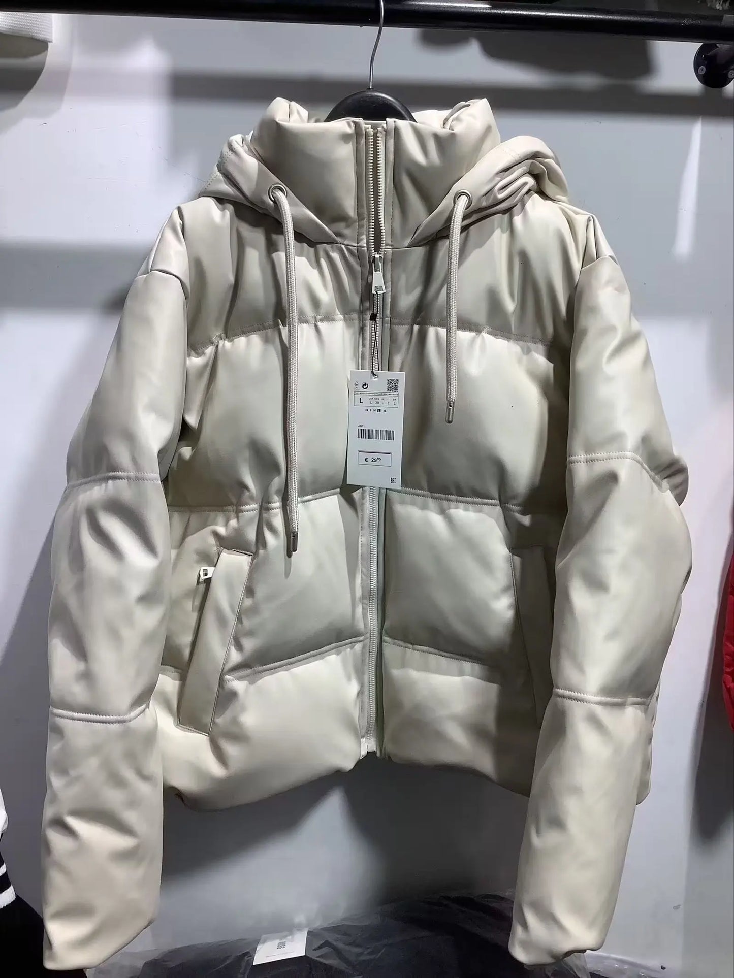 Winter Women's Cold Coat Winter Jackets for Women Warm Leather PU Parkas