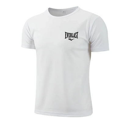 2025 Men's Summer Exercise Trainning Boxing T-shirts High Grade Breathable Quick Dry Short Sleeved Top Marathon Gym Fitness Tees