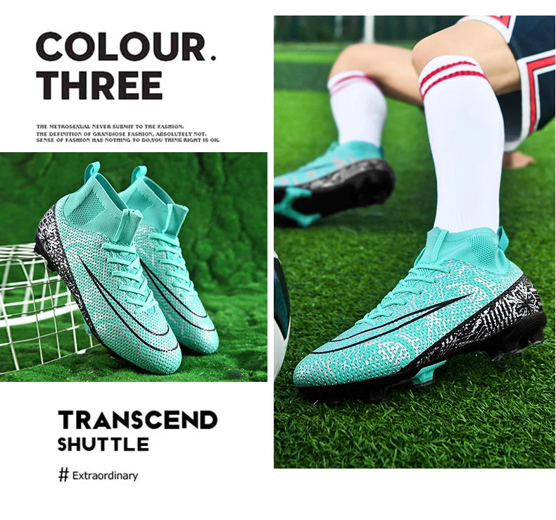 Men Outdoor FG/TF Football Boots Futsal Professional Unisex Soccer Shoes