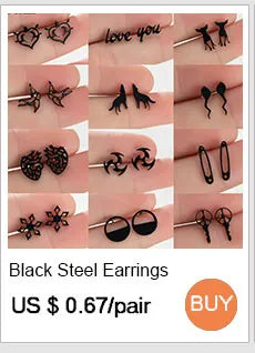 Golden Vintage Mandala leaf Pineapple Earrings for Women Trend Fairy Cup Stainless Steel Earring Punk Game Controller Studs Gift