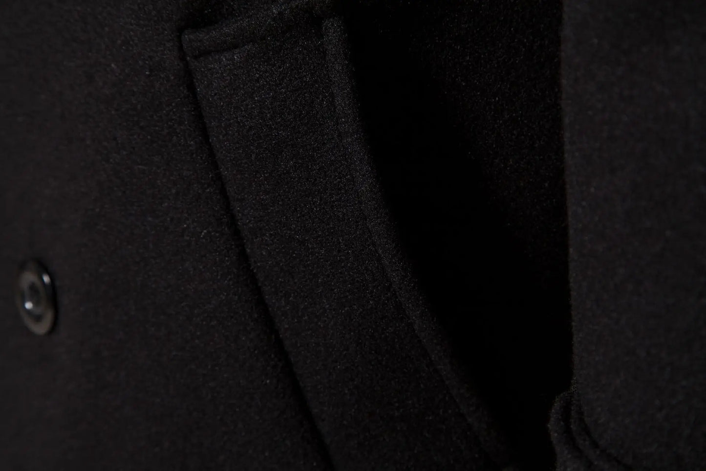 Men's Extra Long Woolen Black Coat Windbreaker Winter Warm Gentleman Coat Jackets
