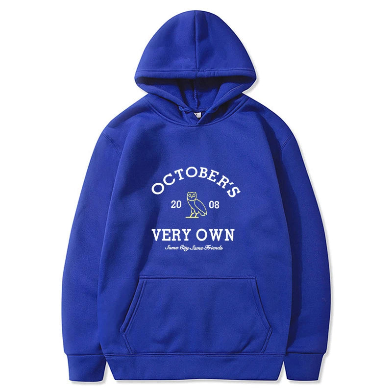 October's Hoodies Men Very Own Printed Long Sleeve Sweatshirts Women Casual Harajuku Sportwear Hoodied Pullovers Sudaderas