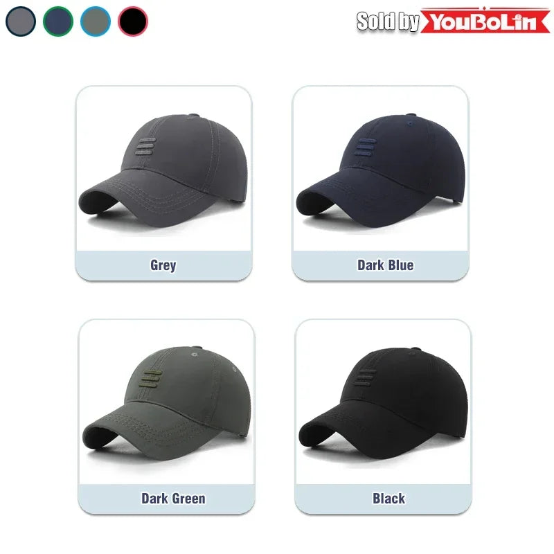 Hat baseball cap European and American fashion spring and autumn sun hat simple black summer leisure duckbill cap sports cap