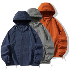 Hooded Jacket Men Women Waterproof Sun Protection Clothing Lightweight Thin  Coat