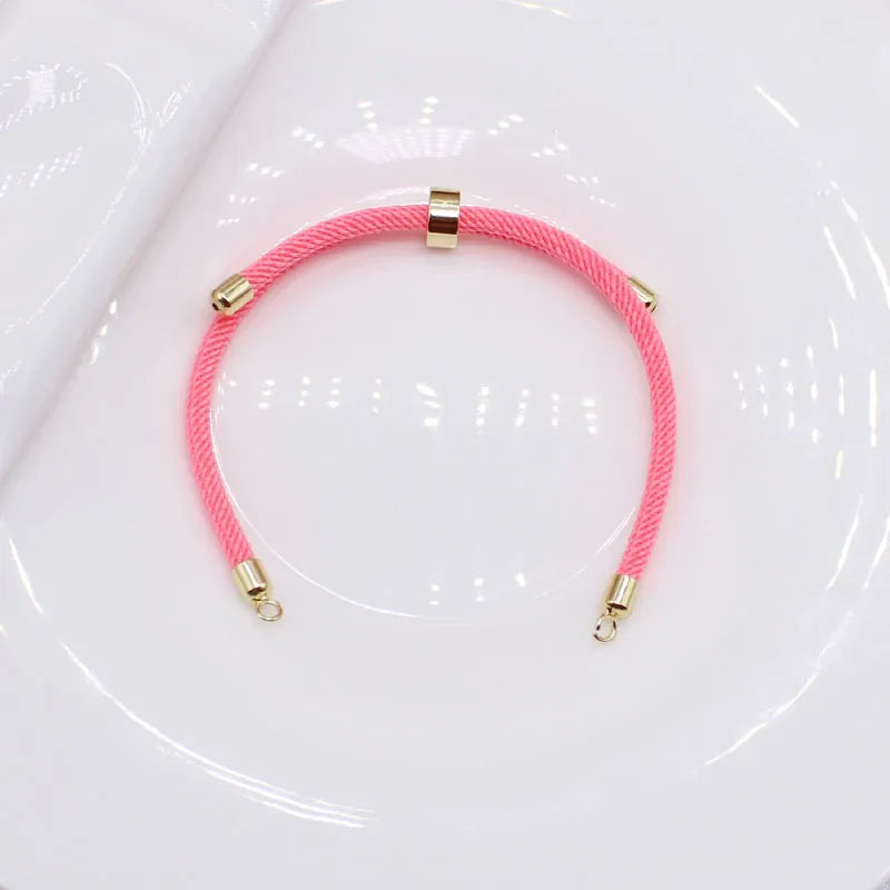 10PCS fashion luxury Wind Life Tree handmade DIY woven rope bracelet 3mm open loop buckle adjustable bracelet