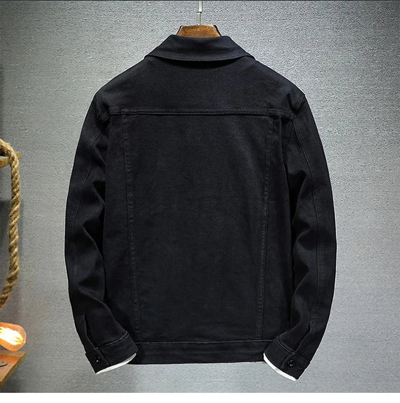 Men's Brown Denim Jacket spring and autumn style Fashion