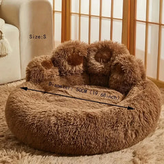 Soft Long Plush Cat kennel dog kennel winter warm pet bed Cat Bed Cat Mat