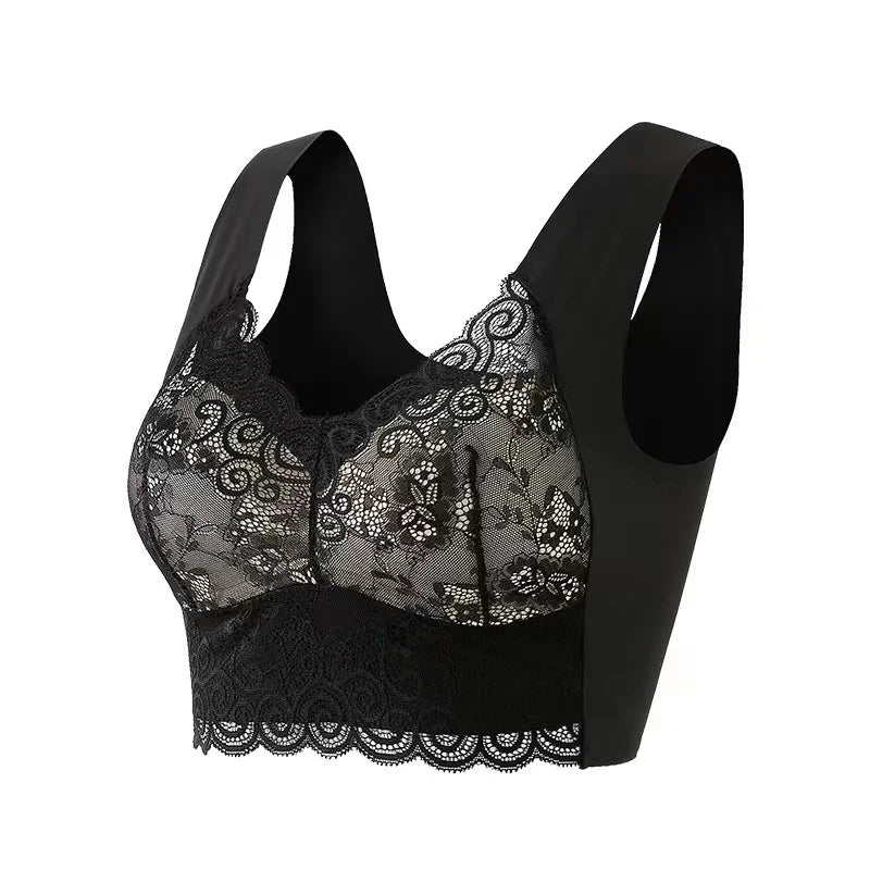 Seamless Large Size Underwear Women's Small Breasts Gather No Steel