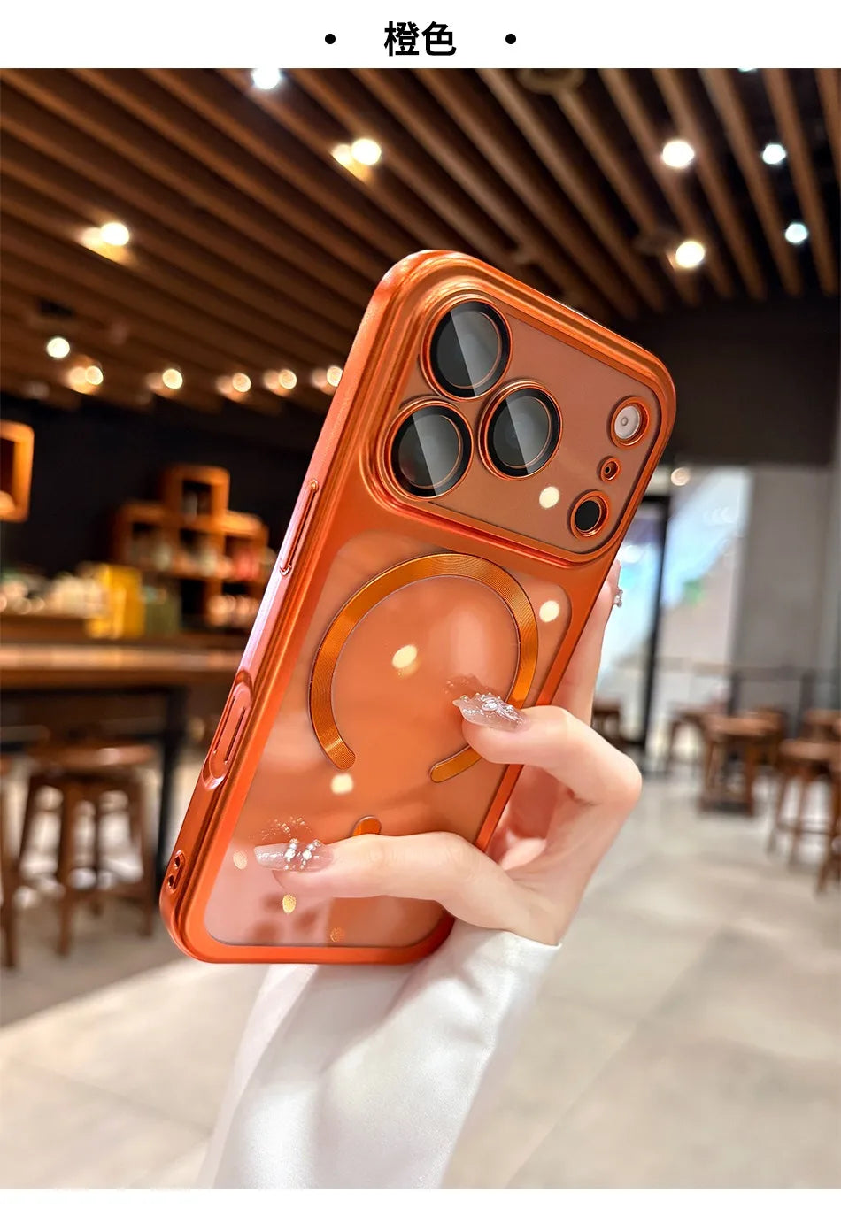 for iPhone17 Luxury Transparent Plating for Magsafe Case for iPhone 17 Pro Max 17Pro Air Original Soft TPU Lens Protector Cover