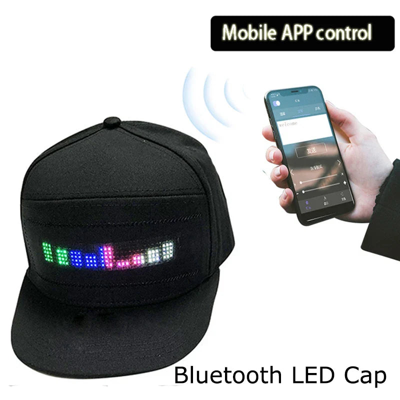 Hot LED Light Up Baseball Cap Neon Colorful Glowing Adjustable Sun Hats For Women Men Night Running Caps Travel Supplies