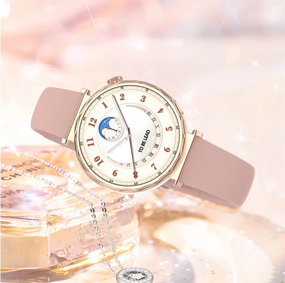 Fashion Women's Smart Watch AMOLED HD Screen Health Monitoring GPS Sports Track Watch Bluetooth Call Smartwatch Android IOS