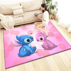 Stitch Cartoon HD Printing Carpet.Living Room,Bedroom,Decoration,Picnic,Camp,Kitchen