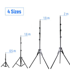 200cm 160cm 50cm Photography Tripod Light Stands For Photo Studio Reflectors