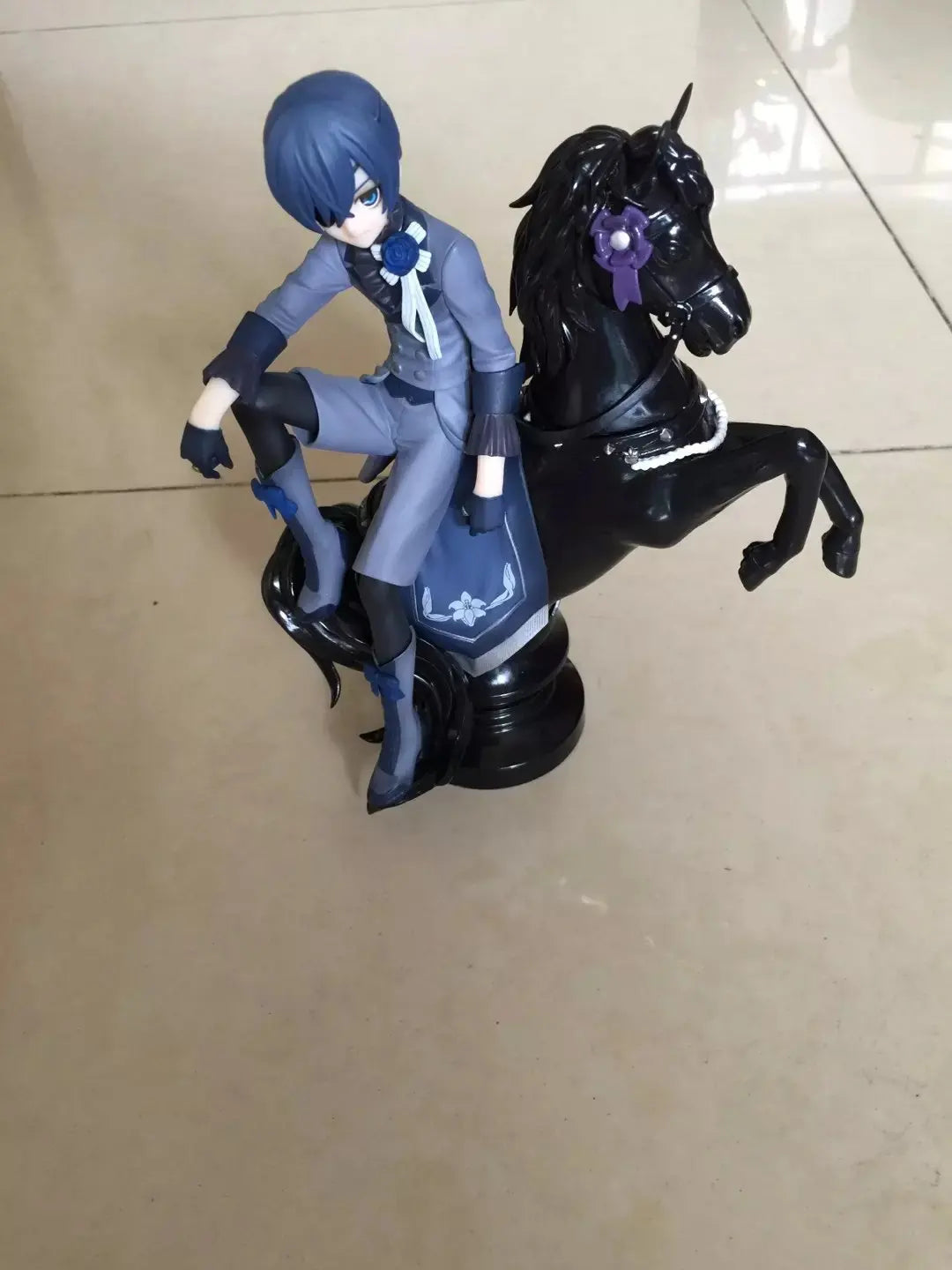 Black Butler Ciel Phantomhive Sebastian Michaelis Anime Figure Model Statue Boys Collection Desktop Decoration Ornament Toy Gift