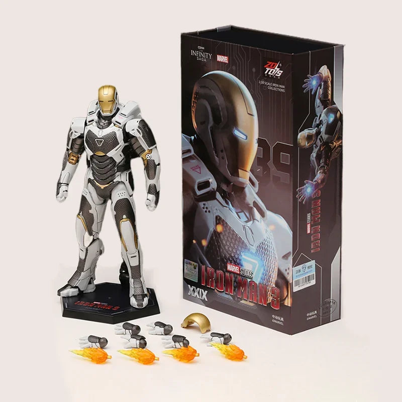 ZD Toys Iron Man Action Figure Joint Movable MK1 MK3 MK6 MK7 MK42 MK45 MK50 MK85 MK17 MK33 MK39 Adult Collection Figure Gift