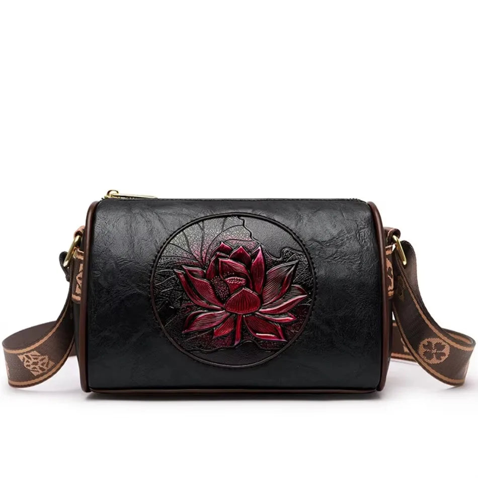 Brand Leather 3 Layers Alligator Crossbody Bag for Women Female Shoulder