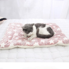 Soft Flannel Pet Mat dog Bed Winter Thicken Warm Cat Dog Blanket puppy Sleeping