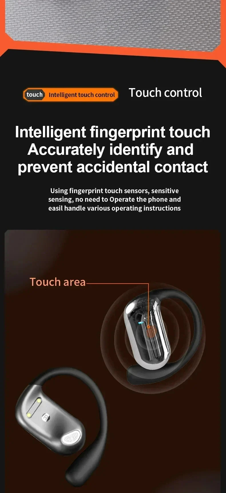 New Q16S Bluetooth Headset with Ai Translation Function, 144 Languages, Long Battery Life