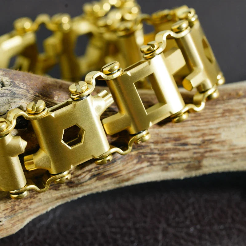 Multifunctional Bracelet Stainless Steel Men's Outdoor Tool Bracelet 29 in 1 Bracelet European and American Couple Watch Strap