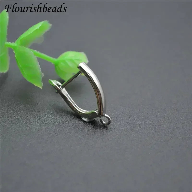 Nickle Free Anti-rust Real Gold Plating Metal Earring Hooks Women Jewelry Making Components 30pieces