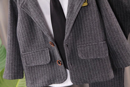 New Spring Autumn Baby Boys Clothes Children Coat Shirt Pants 3Pcs/Sets Toddler Gentleman Suit Infant Outfits Kids Tracksuits