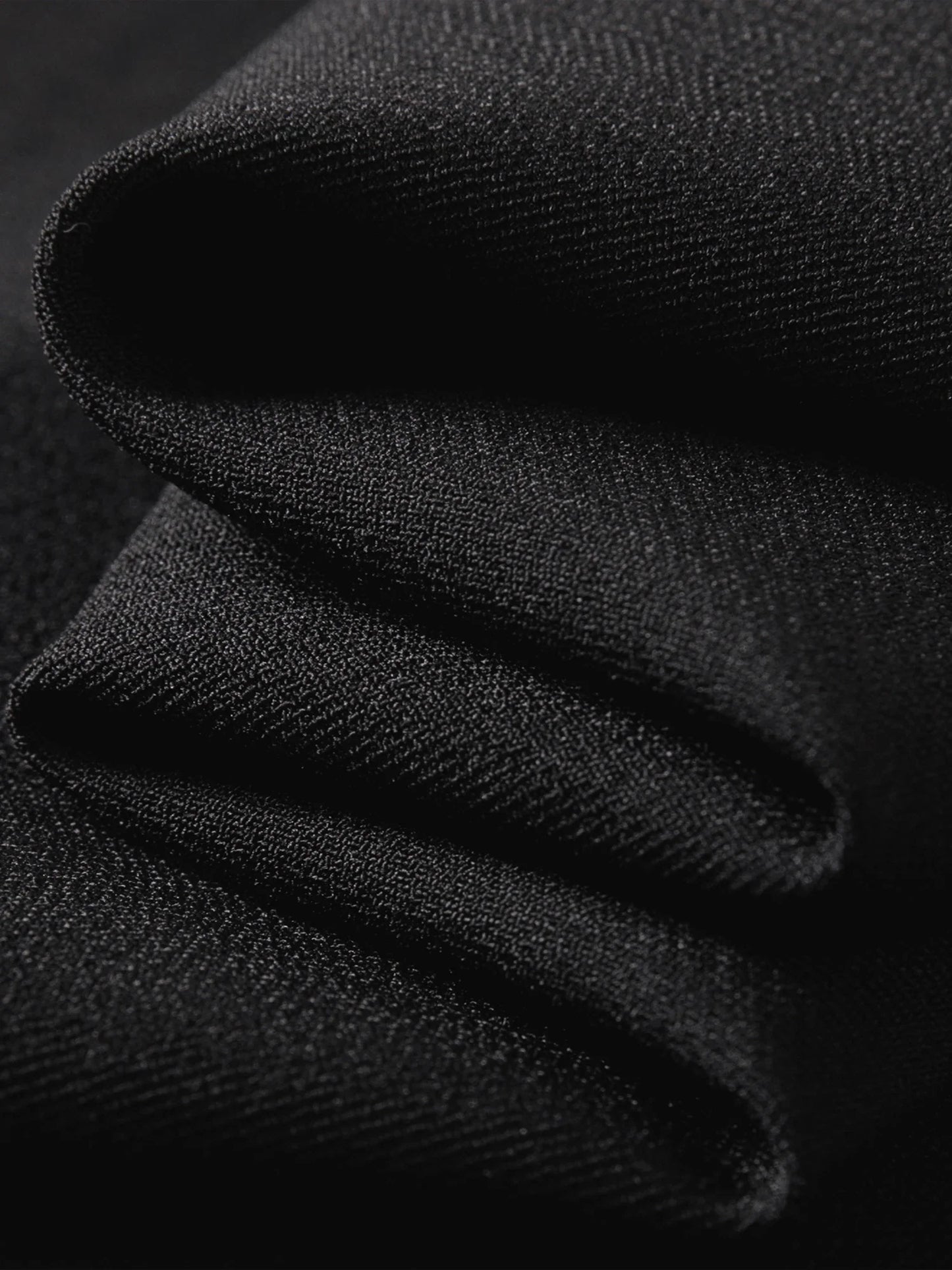 FSLE 2026 Summer Women's Black Midi Dress, Crew Neck Short Sleeve Waist-Cinching Slim Fit Black Dress for Chic Minimalist Style