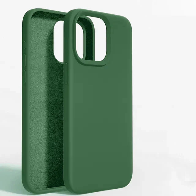 Luxury Liquid Silicone Phone Case For iPhone 15 13 12 11 14 Pro Max Bumper Cover 15 Plus Shockproof Protective Cases Accessories