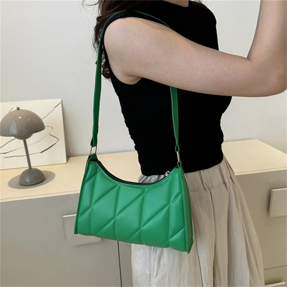 Black Trendy Women Shoulder Bag Fashion Pu Handbags Crossbody Bags Small