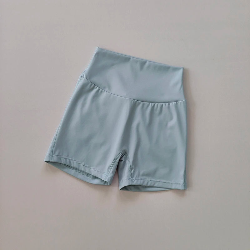 High Waist Peach Hip Seamless Fitness Shorts with Pockets Women's Tight Sports