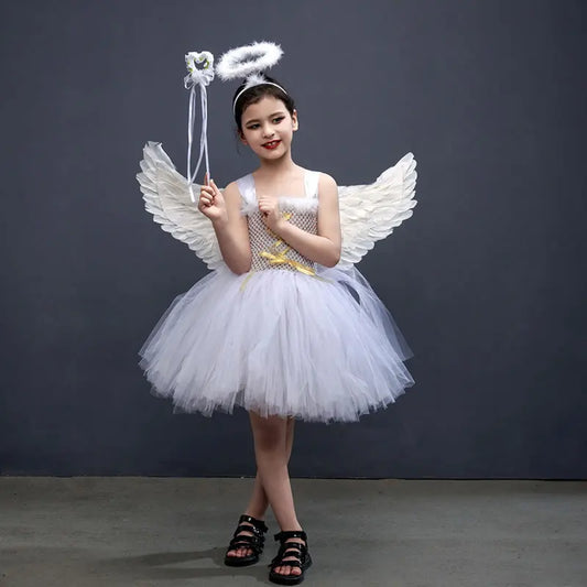 Christmas Costume For Baby Girl Lace Dress Festive Kid