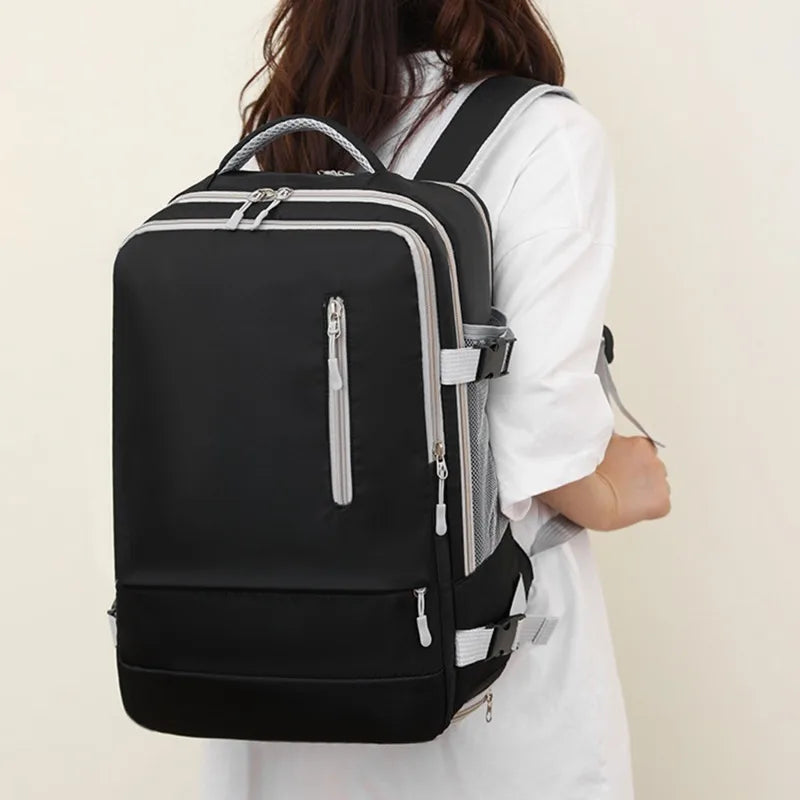 Travel Backpack Women Large Capacity Waterproof Anti-Theft Casual Daypack Bag with Luggage Strap & USB Charging Port Backpacks