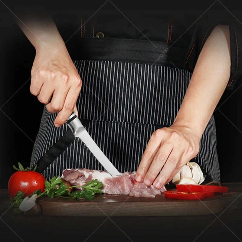 Japanese Chef Sashimi Knife Salmon Cleaver Stainless Steel Butcher's Meat Cutting