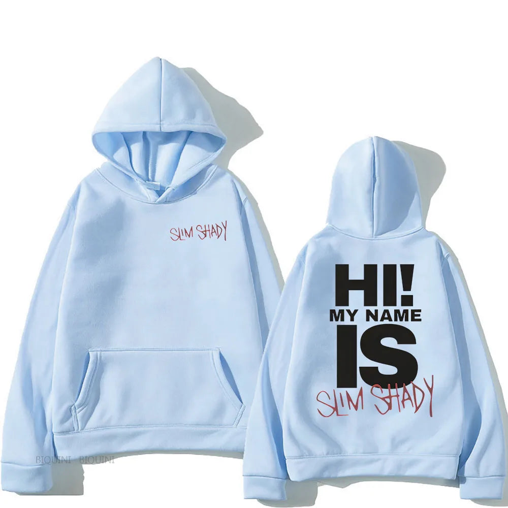Eminem Slim Shady Hoodies Sudaderas Con Capucha Long Sleeve Men Women