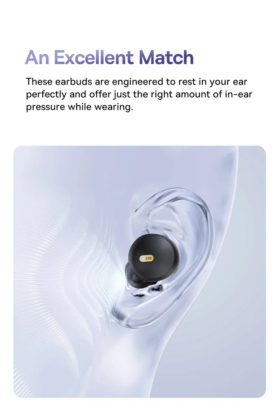 Baseus Bowie E18 True Wireless Earbuds Bluetooth 5.3 AI ENC Earphones 25H Long Playtime IPX4 Waterproof Mini bean earbud