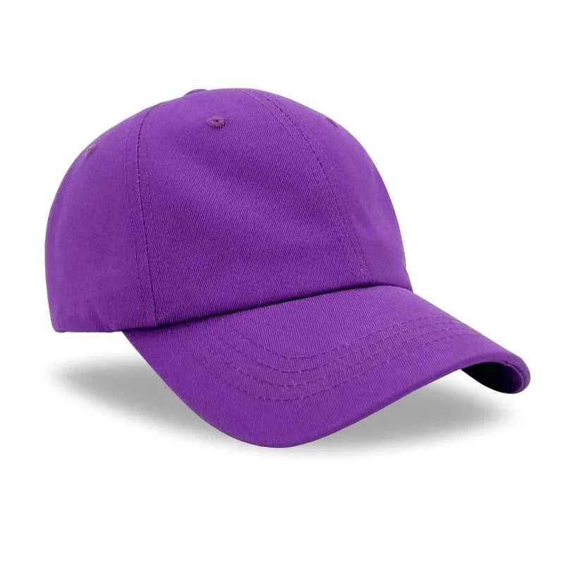 Custom Logo Hat For Women Men Soft Top Cotton Baseball Cap Adult Outdoor Adjustable Dad Hats Snapback Hat Summer Sports Sun Cap