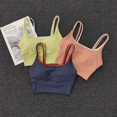 Bra for Women Slim Elastic Fitness Underwear  Gym Breathable Yoga Crop Top