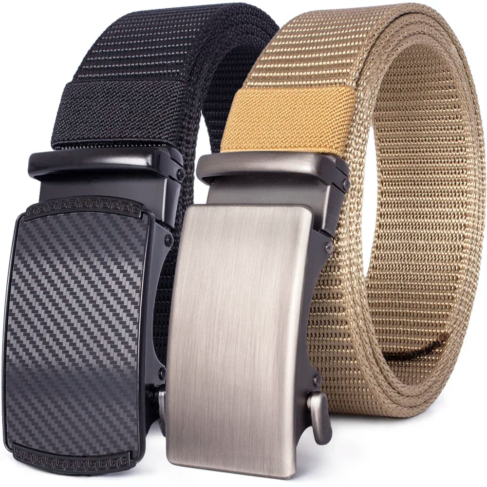 Automatic Buckle Light Comfortable Nylon Military Belt Outdoor Hunting Multifunctional Tactical Canvas Belt High Quality Men Bel