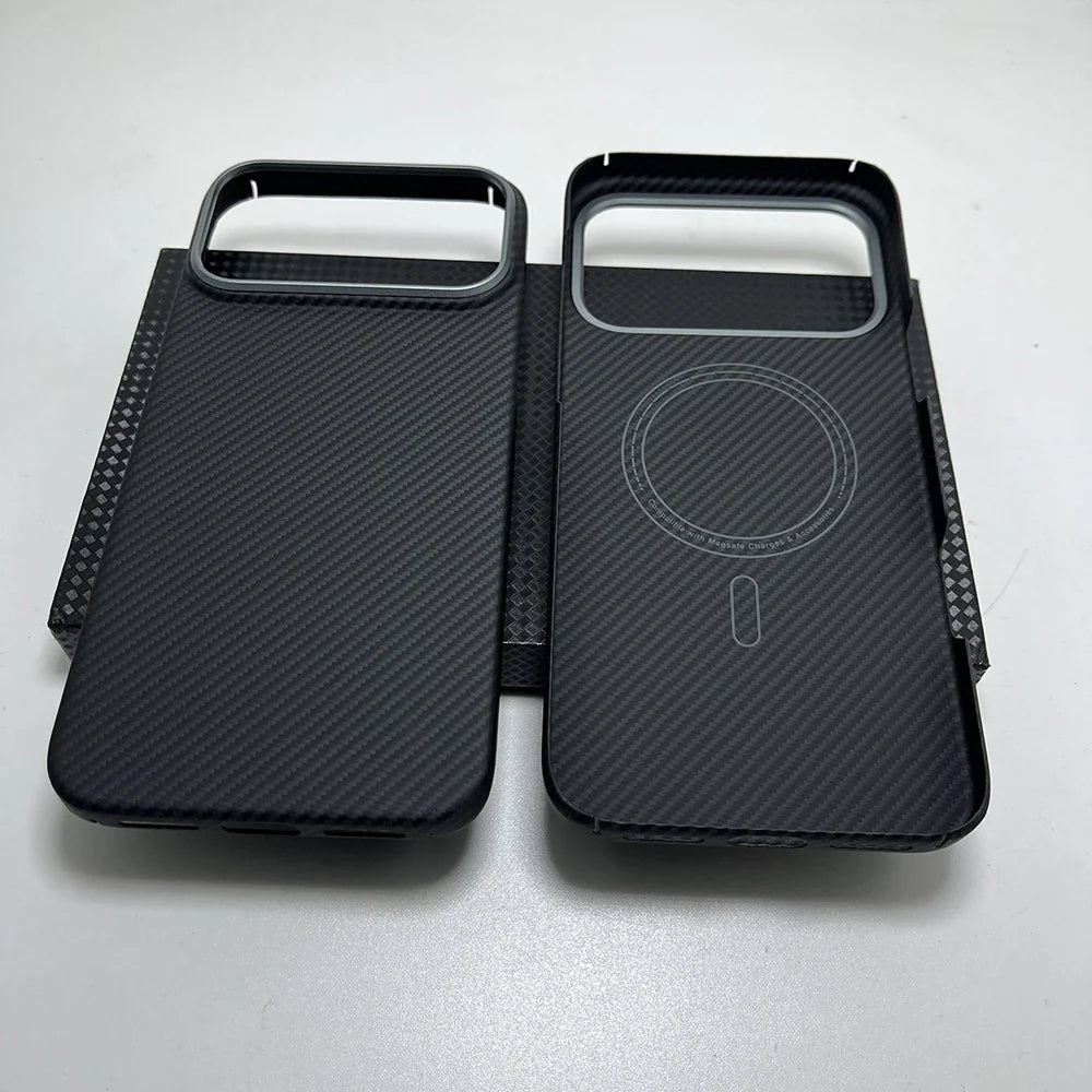 Really Carbon Fiber Case for Iphone 17 Pro Max Case for Magsafe Magnetic Ultra-Thin Lightweight for Iphone17 Pro aramid Cover