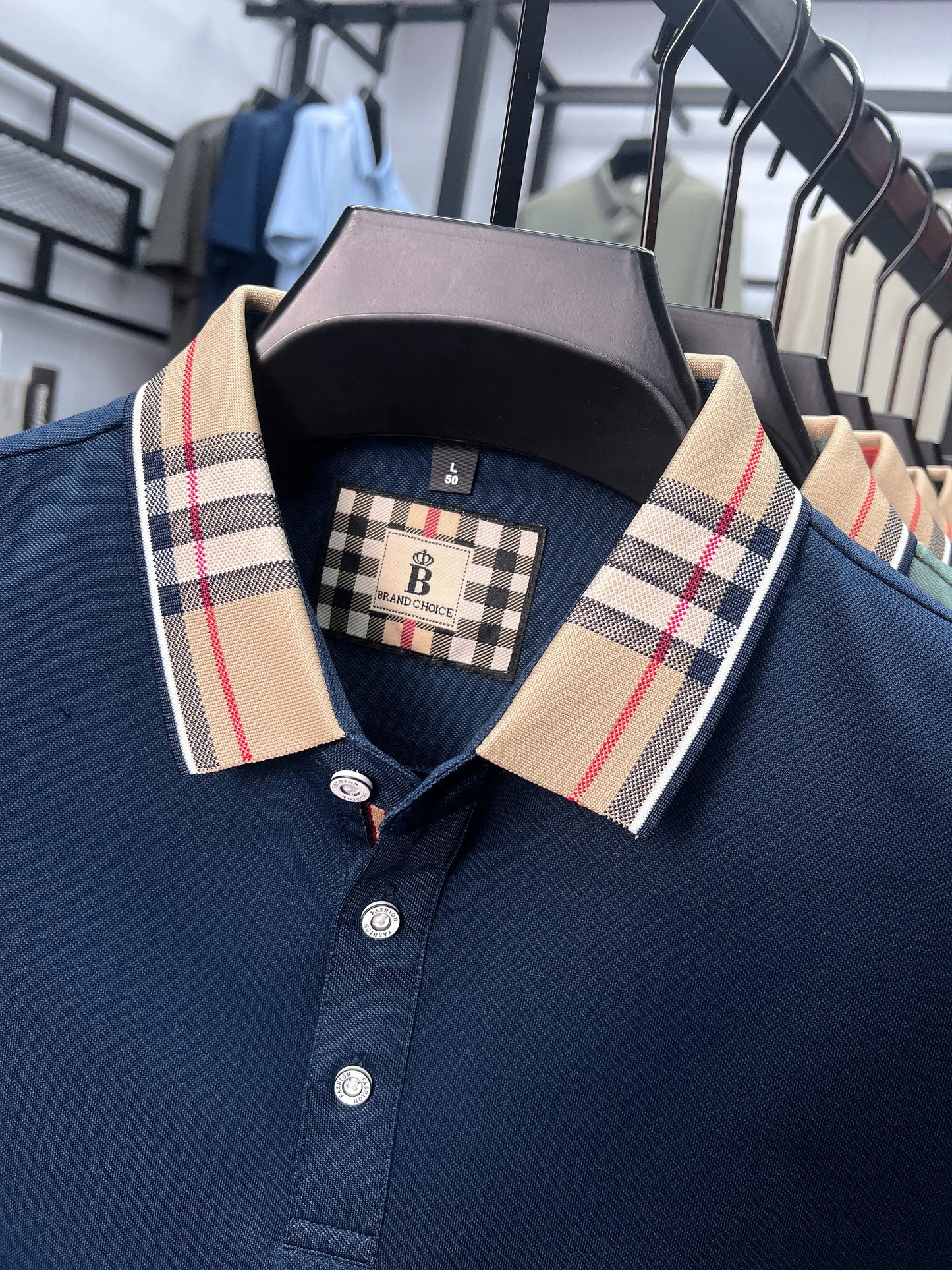 Designer fashion brand short sleeve polo shirt men summer new luxury exquisite embroidery high-end business casual Paul T-shirt