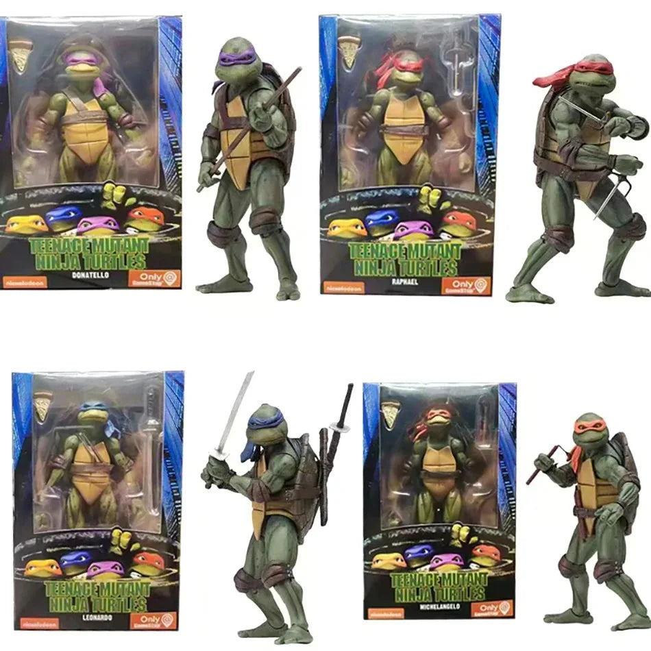 Ninja Turtle Anime Figure Neca 1990 Film Version Limited Edition Action Figurine Model Pvc Statue Room Ornament Birthday Gift