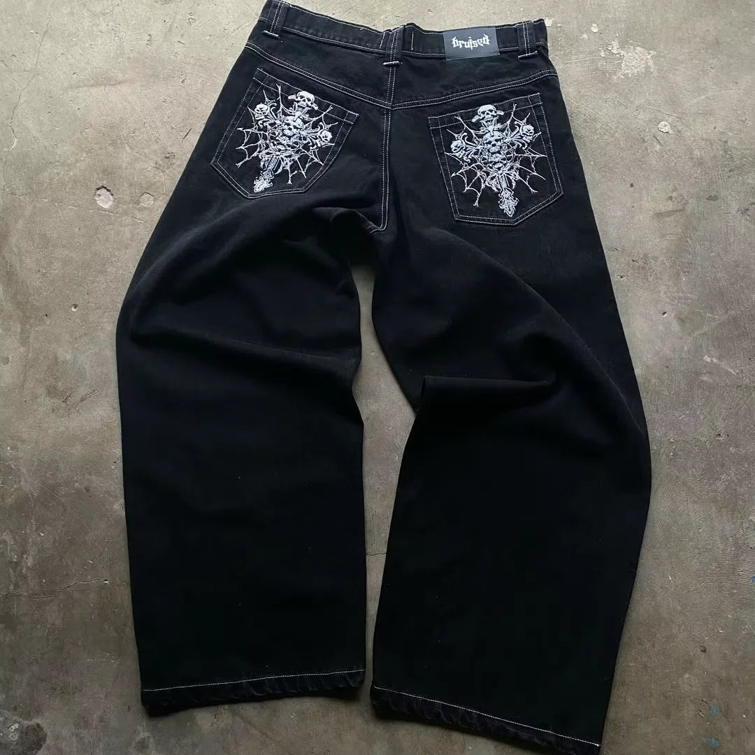 Y2K Jeans: Streetwear Jeans | Hip-Hop Pant |  Jnco Jeans